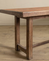 Large French Terracotta Tile Top Console / Dining Table, 1970's - Lone Fox