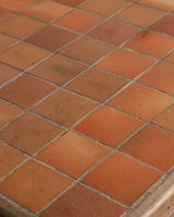Large French Terracotta Tile Top Console / Dining Table, 1970's - Lone Fox