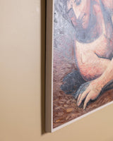 Large-Scale Expressionist Male Figure Oil Painting by Philip Stein, United States, 1938 - Lone Fox