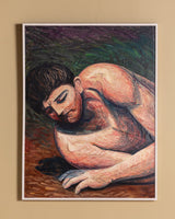 Large-Scale Expressionist Male Figure Oil Painting by Philip Stein, United States, 1938 - Lone Fox