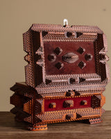 Large Tramp Art Box with Split Compartment, United States, Mid 20th Century - Lone Fox