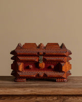Large Tramp Art Box with Split Compartment, United States, Mid 20th Century - Lone Fox