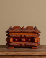 Large Tramp Art Box with Split Compartment, United States, Mid 20th Century - Lone Fox