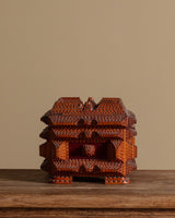 Large Tramp Art Box with Split Compartment, United States, Mid 20th Century - Lone Fox