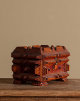 Large Tramp Art Box with Split Compartment, United States, Mid 20th Century - Lone Fox