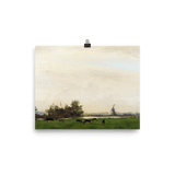 "Meadow Landscape on the Spaarne" Art Print - Lone Fox