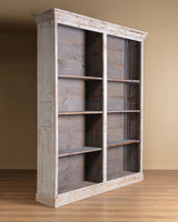 Monumental French Painted Library Bookcase w/ Carved Cornice 2 - Lone Fox
