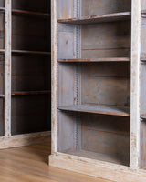 Monumental French Painted Library Bookcase w/ Carved Cornice 2 - Lone Fox