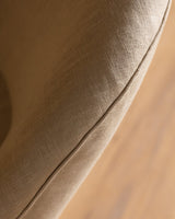 Napoleon III Chaise Longue in Ecru Linen, France, 19th Century - Lone Fox