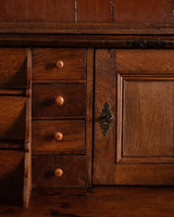 Northern European Arched Oak Secretary Cabinet, 19th Century - Lone Fox