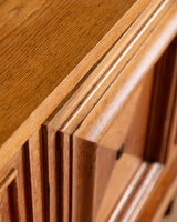 Oak Architectural Sideboard by Francisque Chaleyssin, France 1945 - Lone Fox