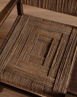 Oak & Rope Armchairs Manner of Francis Jourdain, 1940's (2 Available) - Lone Fox