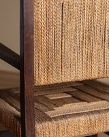 Oak & Rope Armchairs Manner of Francis Jourdain, 1940's (2 Available) - Lone Fox