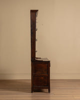 Oak Welsh Dresser w/ Plate Rack & Green Painted Backboard, England, 18th Century - Lone Fox