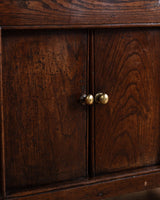 Oak Welsh Dresser w/ Plate Rack & Green Painted Backboard, England, 18th Century - Lone Fox