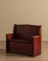 Painted Pine Hall Bench, Sweden, 1920's - Lone Fox