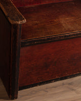 Painted Pine Hall Bench, Sweden, 1920's - Lone Fox