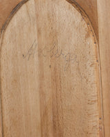 Pair of 19th Century Olive Burlwood & Mahogany Armoires w/ Fruit Carvings - Lone Fox