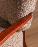 Pair of Halabala H - 237 Lounge Chair in Curly Boucle, 1950s - Lone Fox