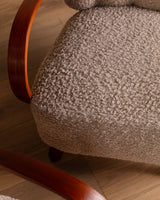 Pair of Halabala H - 237 Lounge Chair in Curly Boucle, 1950s - Lone Fox