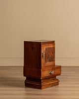 Pair of Italian Art Deco Figured Walnut Nightstands, Italy, 1930s - Lone Fox