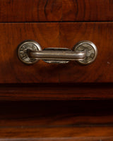 Pair of Italian Art Deco Figured Walnut Nightstands, Italy, 1930s - Lone Fox