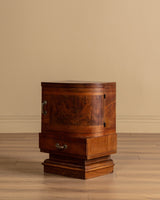 Pair of Italian Art Deco Figured Walnut Nightstands, Italy, 1930s - Lone Fox