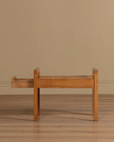 Pair of Scandinavian Oak Side Tables with Diamond Inlay, 1960s - Lone Fox
