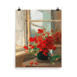 "Poppies by the Window" Art Print - Lone Fox