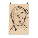 "Portrait Study" Art Print - Lone Fox