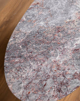 Postmodern Oval Marble Coffee Table, Italian, 1980's - Lone Fox