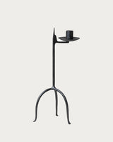 Primitive Single Taper Wrought Iron Candle Holder - Lone Fox
