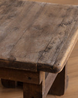 Primitive Solid Wood Side Table, 20th Century - Lone Fox