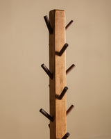 Primitive Wood Coat Tree - Lone Fox