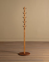 Primitive Wood Coat Tree - Lone Fox