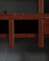Red Painted Pine Cabinet / Buffet, Scandinavian, Early 19th Century - Lone Fox