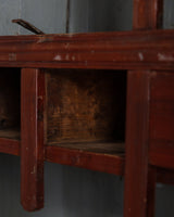 Red Painted Pine Cabinet / Buffet, Scandinavian, Early 19th Century - Lone Fox
