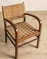 Rope & Beech Wood Armchair by Erich Dieckermann, 1950's - Lone Fox
