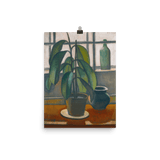 "Rubber Plant On A Window Ledge" Art Print - Lone Fox