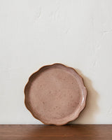 Scalloped Handmade Stoneware Plates - Lone Fox