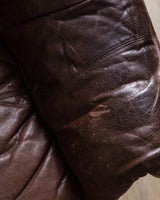 Scandinavian Leather Lounge Chairs, 1970's (2 Available) - Lone Fox