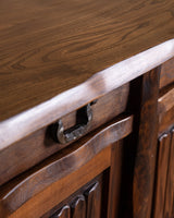 Sculptural Brutalist Elm Sideboard by Olavi Hanninen, Finland, 1950's (2 available) - Lone Fox