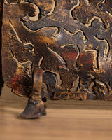 Sculptural Iron Fire Screen Signed Marsura, Italy, Mid Century - Lone Fox