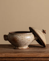 Sculptural Lidded Stoneware Soup Tureen, France, 1970s - Lone Fox