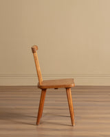 Set of 4 Rustic Pine Chairs by Goran Malmvall, Sweden, 1940s - Lone Fox