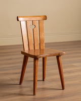 Set of 4 Rustic Pine Chairs by Goran Malmvall, Sweden, 1940s - Lone Fox