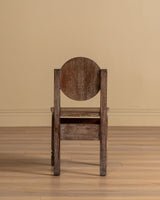 Set of 6 Flower Carved Oak Dining Chairs, France, 1950's - Lone Fox