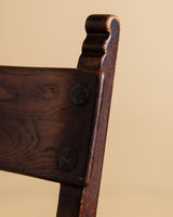 Set of 6 Oak & Iron Dining Chairs, France, 1960s - Lone Fox
