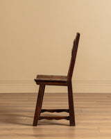 Set of 6 Oak & Iron Dining Chairs, France, 1960s - Lone Fox