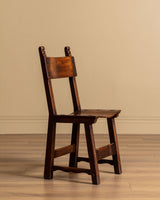 Set of 6 Oak & Iron Dining Chairs, France, 1960s - Lone Fox